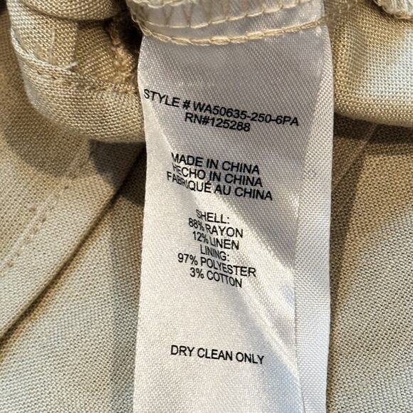 Jason Wu Crop Top Womens 8 Beige Mother of Pearl Shell Beaded Trim Summer NWT - Picture 4 of 13